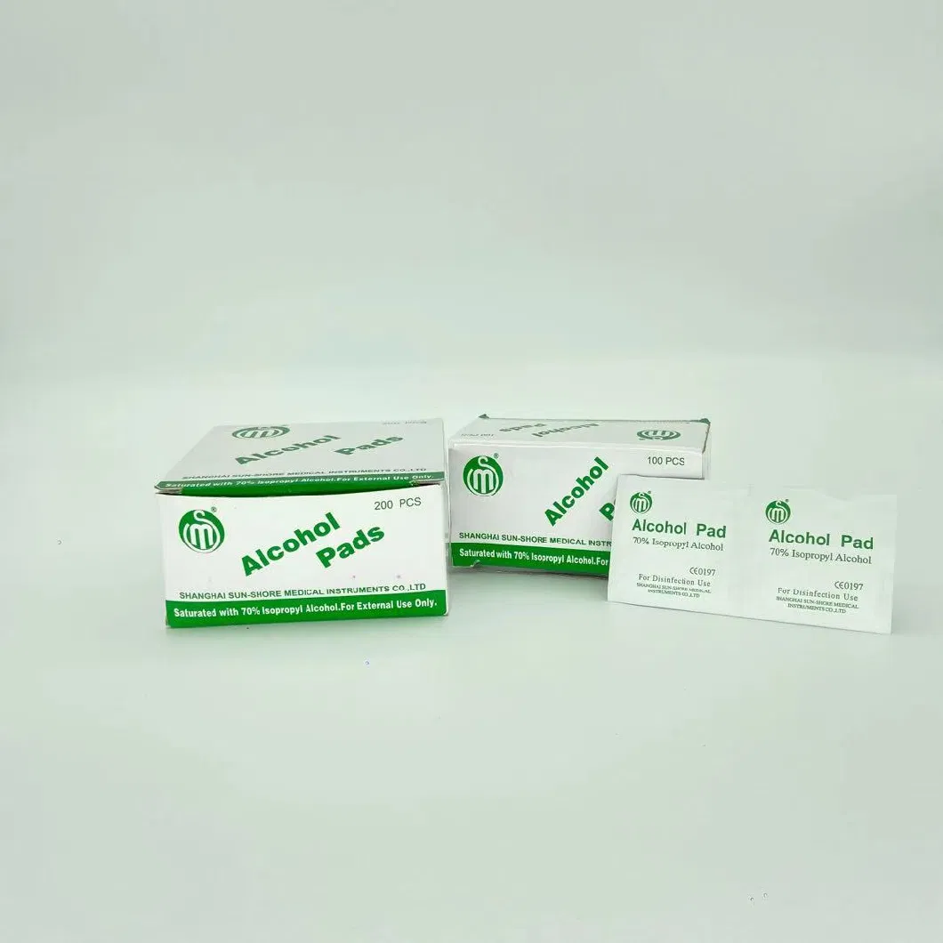 Medical First Aid Kit Disposable Alcohol Swab with CE Certification