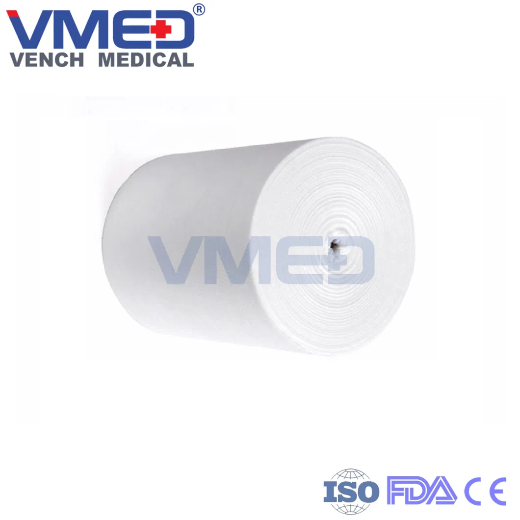 Fabric Medical Absorbent Hospital Use Gauze Roll 100% Cotton