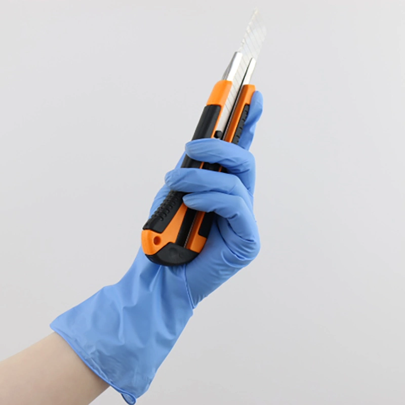 Nitrile Vinyl Synthetic Safety Gloves Industrial Grade Housework Gloves of Powder Free
