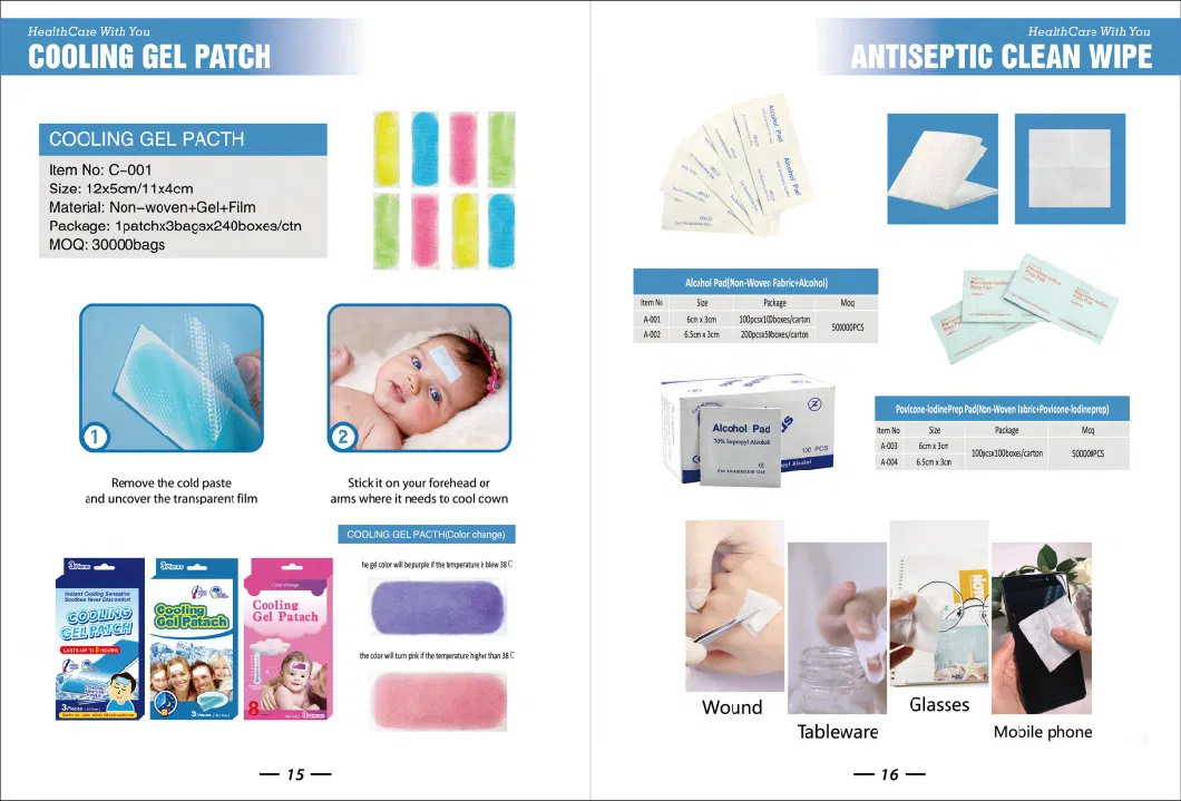 Factory Supply Surgical Self-Adhesive Non-Woven Bordered Gauze Island Dressing Wound Care with Absorbent Pads