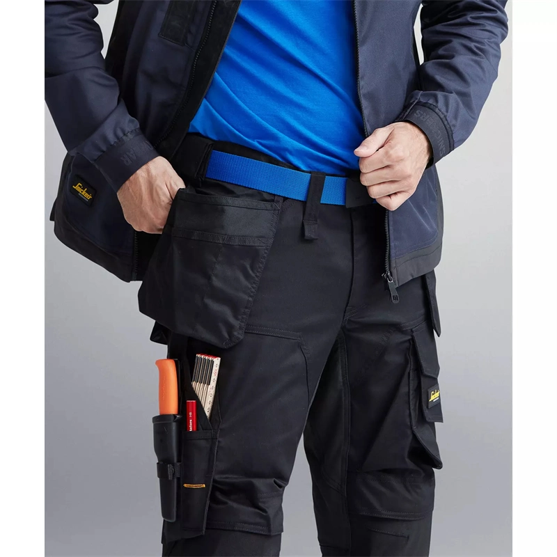 Custom 100 Cotton Knee Pad Elastic Twill Multi-Function Outdoor Construction Tactical Men Workwear Cargo Pants Trousers