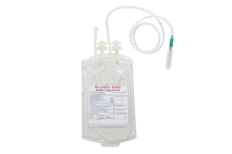 Medical 250ml/350ml/450ml/500ml Single Blood Bag for Single Use