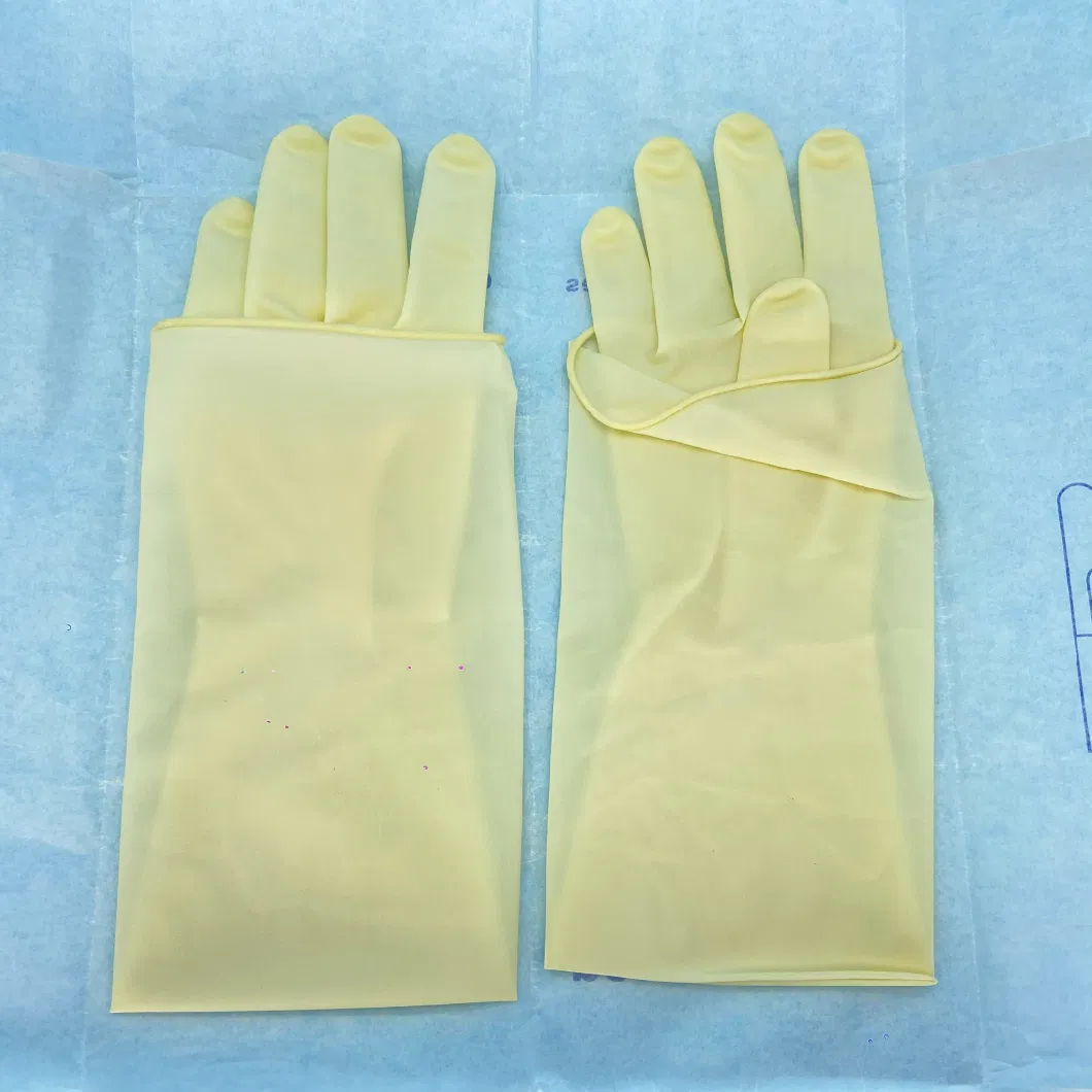 2023 Hot Selling Medical Sterile Disposable Powdered Latex Gynecological Glove