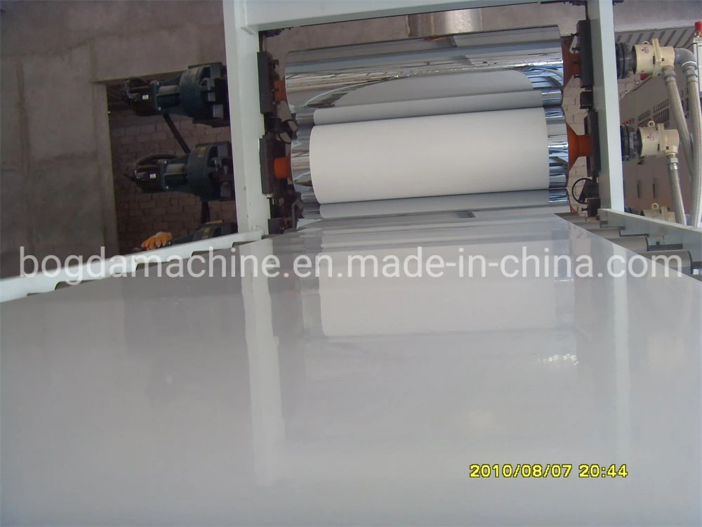 Bogda Twin Screw Plastic Extruder PVC Rigid Film Soft Sheet Extrusion Production Line Machine for Making Medical Packing Bank ID Cards and Stationery Cover