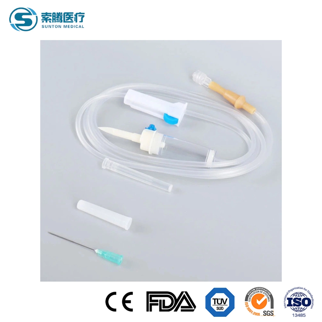 Disposable IV Medical Ordinary Infusion Set with Needle CE, ISO with Filter Luer Slip/Lock Intravenous Drip Chamber Type
