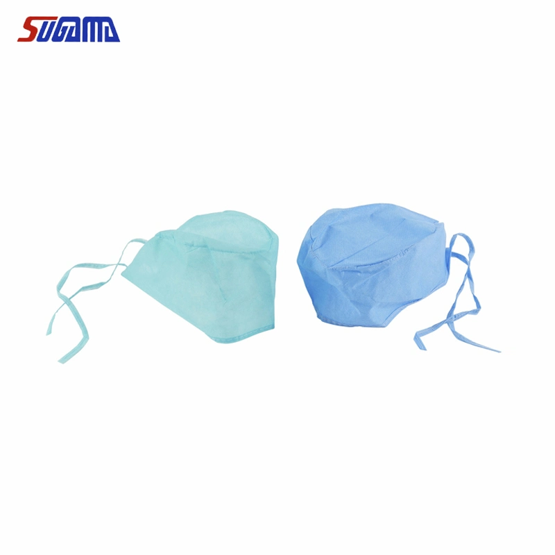 2021 New Product Disposable Nonwoven Medical Doctor Caps with Tie