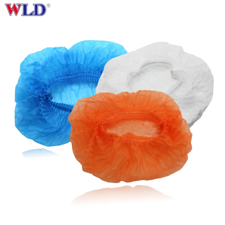 China Cheap Factory Price Medical Disposable Soft Mafe of Non-Woven Fabrics Bouffant Cap