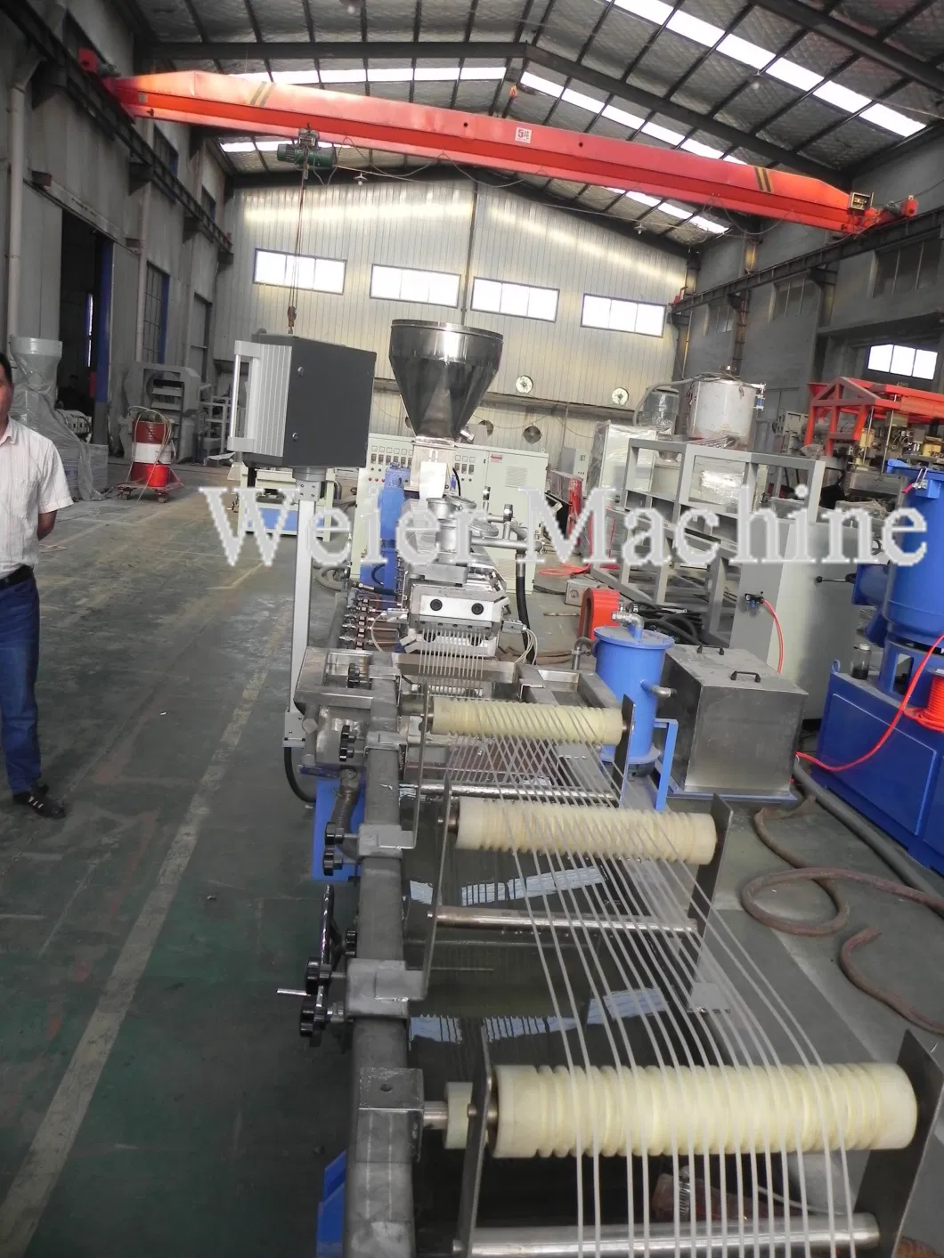 Parallel Twin Screw Water Ring Pelletizing Line Pet Flakes Pelletizing Machine