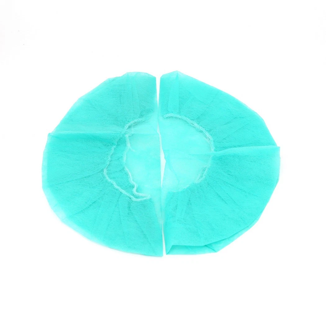 Medical Disposable Waterproof Anti-Slip Single/Double Rubber PP Fabric Nonwoven Mop/Clip Cap