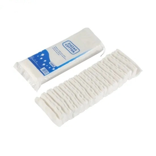Medical Absorbent Zig Zag Cotton Wool Absorbent Surgical Cotton Roll