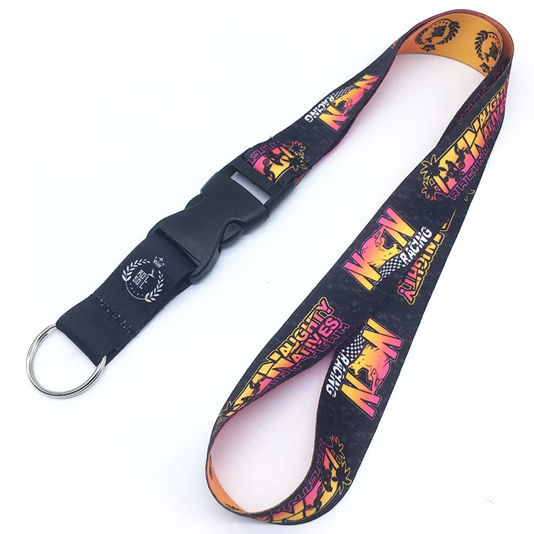 Wholesale Motorcycle Car Key Buckle Decoration Gifts Creative Silk Ribbon with Logo Custom Lanyard