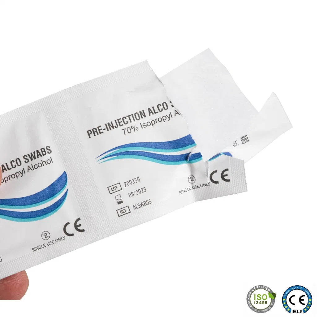 Medical Gauze Supply 3.15% (w/V) Chlorhexidine Gluconate 70% (V/V) Isopropyl Alcohol Swab Prevantics Device Swab