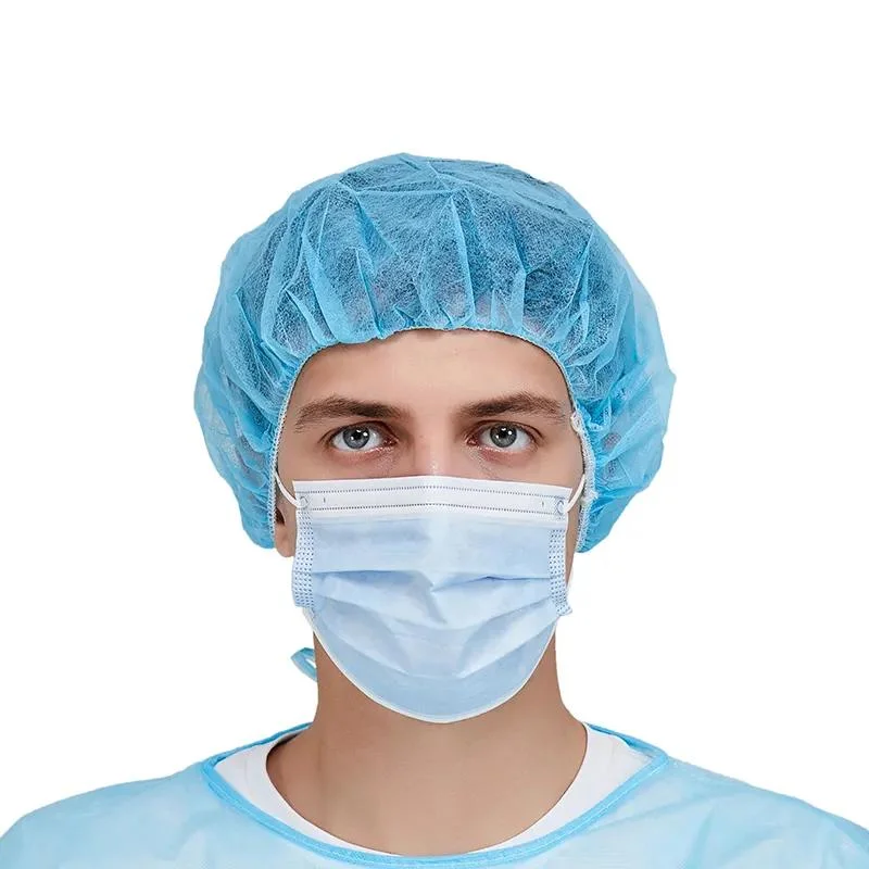 Colorful Medical Disposable Bouffant Cap/Nurse Cap/Round Hat Cap of Non-Woven Fabric Produce Wholesale