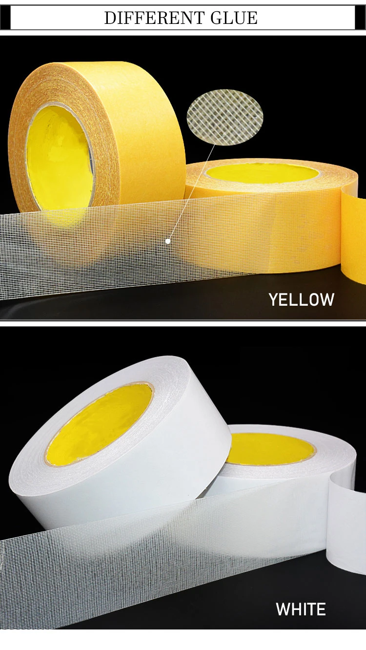 Waterproof Repair Hot Melt Fabric Yellow Double Sided Carpet Cloth Tape