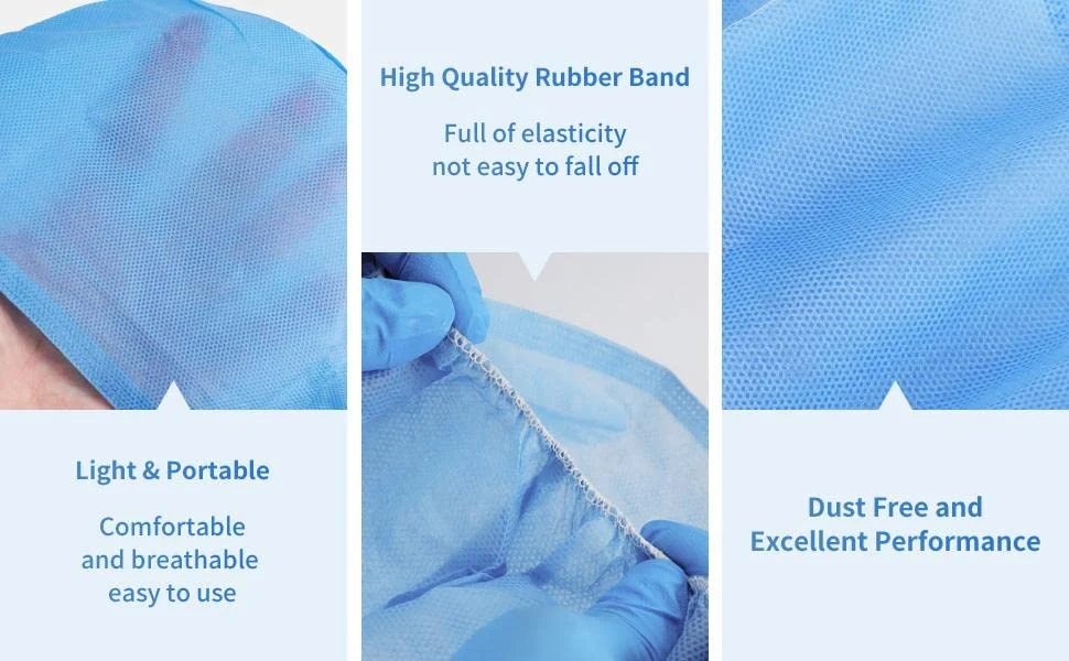 Non-Woven Fabric Disposable Doctor Cap Breathable with Tie