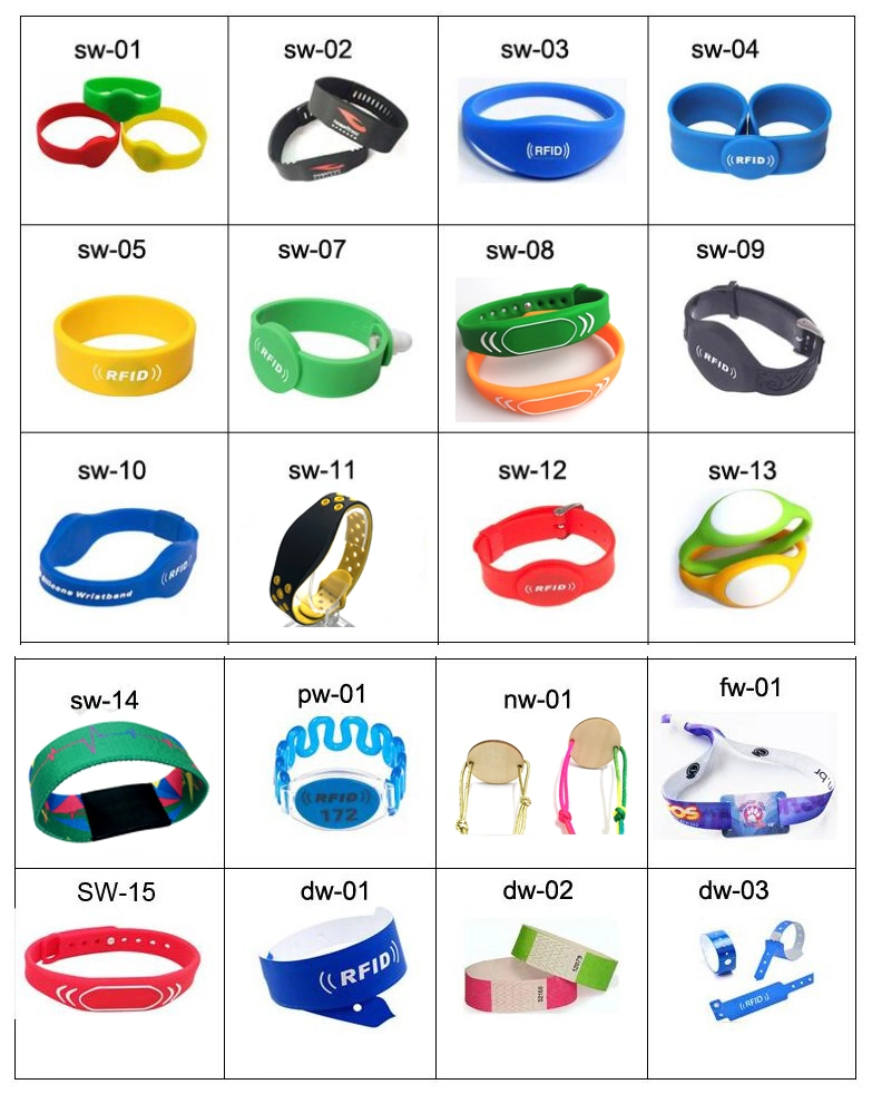 Disposable 13.56MHz RFID NFC Paper Wristband RFID Bracelet for Sport Event Identification