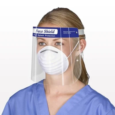 Cara Anti-Fog escudo protector contra la seguridad de la guardia de la Saliva se enfrentan a la cara de máscara de visera de plástico transparente