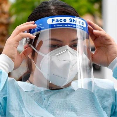 Cara Anti-Fog escudo protector contra la seguridad de la guardia de la Saliva se enfrentan a la cara de máscara de visera de plástico transparente