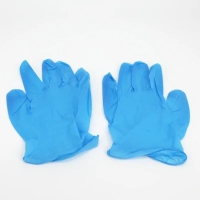 Estándar FDA de protección de seguridad desechable PVC polvo libre de examen de nitrilo Guante