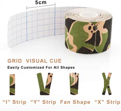 Camo Deportes cinta muscular Kinesio Tape cinta Kinesiología precortadas