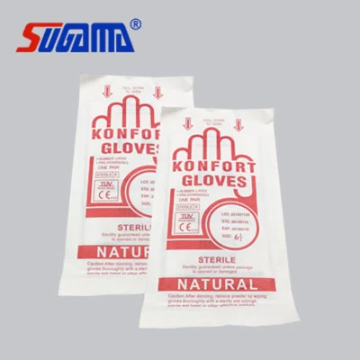 Mayorista de seguridad de protección guantes de látex Powered guantes quirúrgicos
