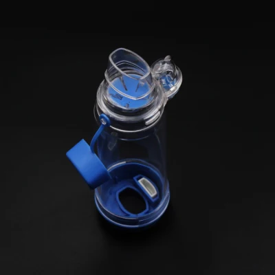 Cámara de aerosol inhalador espaciador para adultos y pediátricos con boquilla.
