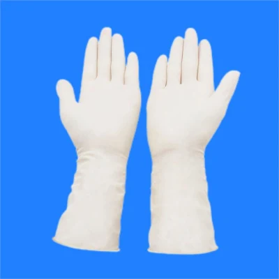 Estériles desechables de látex de alta calidad libres de polvo o en polvo guantes quirúrgicos