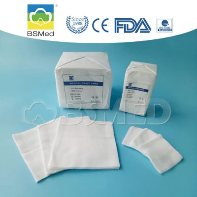 Productos médicos desechables absorbente quirúrgico algodón estéril gasa