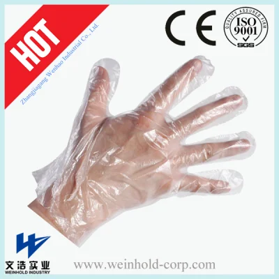 PE/desechables de HDPE LDPE/Guante mano utilizado en el Hospital