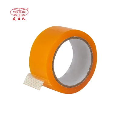 30% de descuento Yourijiu Cristal amarillento transparente resistente al agua BOPP OPP adhesivo Embalaje de calidad económica Diseño personalizado cinta Easy Tear