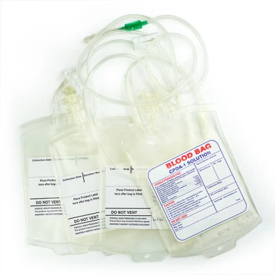 Ingredientes bolsa estéril de médicos de la sangre de simple/doble/triple/cuadruplicar la bolsa de recogida de sangre