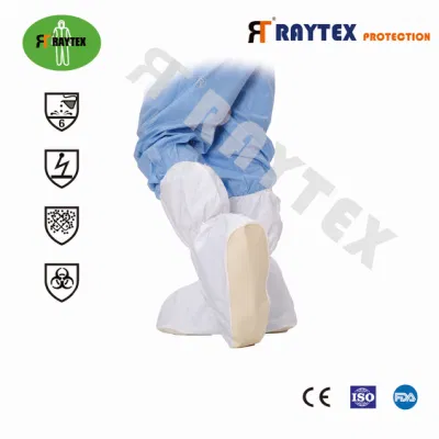 52202 Nonwoven Raygard blanco médico-quirúrgicas de la cubierta con elástico, desechables Non-Woven Cubierta a prueba de agua