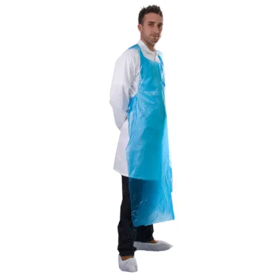 PE de plástico desechables de HDPE LDPE CPE delantal para el hogar y de medicina