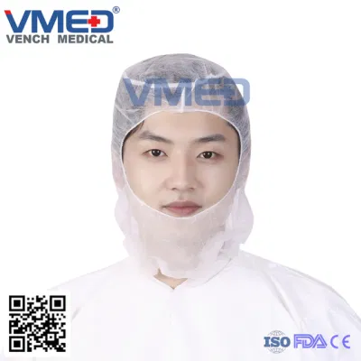 Protección/médico-quirúrgicas/Operación/Espacio/Cirujano Cap/ Tapa redonda, desechables Non-Woven Capó con mascarilla desechable, el astronauta Cap