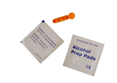 70% Isopropyl algodón de un solo uso hisopo de preparación de alcohol