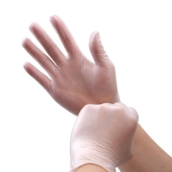 Guantes de examen de látex de seguridad desechables sin polvo o polvo