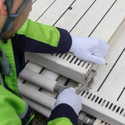 7g de hilo tejido industrial de la mano de obra puntos de PVC de seguridad de tejido de algodón Guantes de trabajo