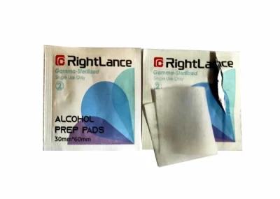 70% Isopropyl algodón de un solo uso hisopo de preparación de alcohol