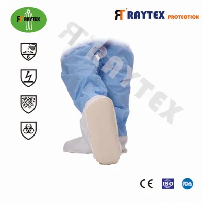52202 Nonwoven Raygard blanco médico-quirúrgicas de la cubierta con elástico, desechables Non-Woven Cubierta a prueba de agua