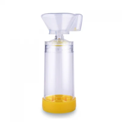 350ml Aerocamera con máscara de silicona Cámara de aerosol para el asma 300ml Espaciador MDI con máscara de silicona