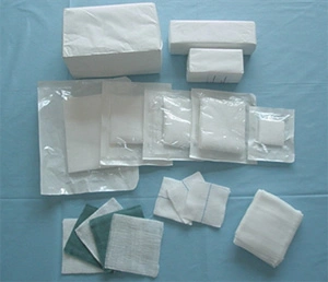 Steriled desechables médicos quirúrgicos torunda de gasa de algodón absorbente