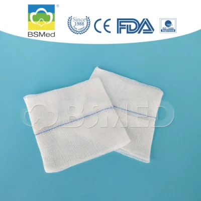Productos médicos desechables absorbente quirúrgico algodón estéril gasa