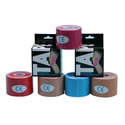Cinta adhesiva quirúrgica deportiva cinta adhesiva elástica cinta adhesiva Kinesio por corte 5cm*5m