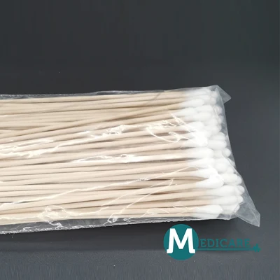 Aplicador de algodón estéril (bastoncillo de algodón puntas algodón Stick hisopo de algodón única cabeza hisopo de algodón doble cabeza hisopo de algodón