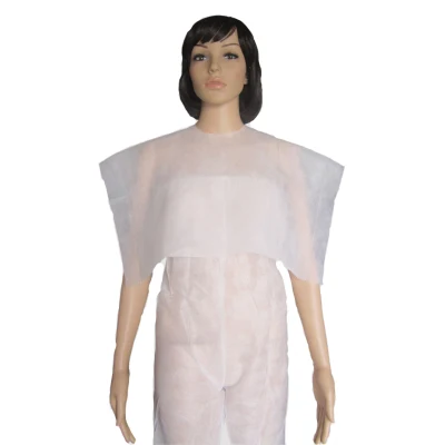 Non-Woven Salón de corte de pelo delantal de capas de protección personal
