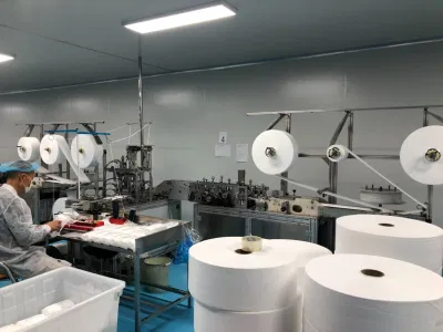Mascarilla desechable tipo IIR no tejida con gancho para la oreja