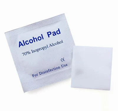 Desechables médicos Prep Alcohol isopropílico al 70% la almohadilla de gasa con alcohol