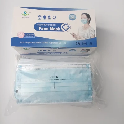 Bfe del 99% hipoalergénica de fábrica de la FDA CE de protección de Nivel 3 de los niños Mascarilla 3 telas no tejidas Mascarilla desechable médico quirúrgico