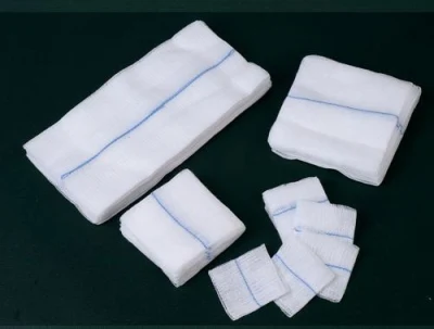 Steriled desechables médicos quirúrgicos torunda de gasa de algodón absorbente