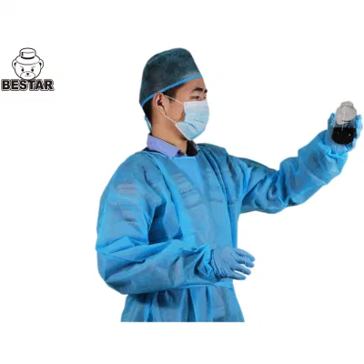 El aislamiento de la bata desechable Nonwoven spp.